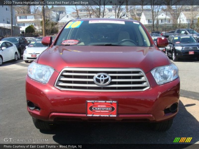 Salsa Red Pearl / Sand Beige 2010 Toyota Highlander V6