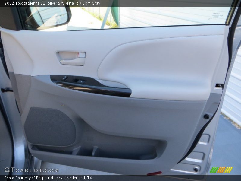 Silver Sky Metallic / Light Gray 2012 Toyota Sienna LE