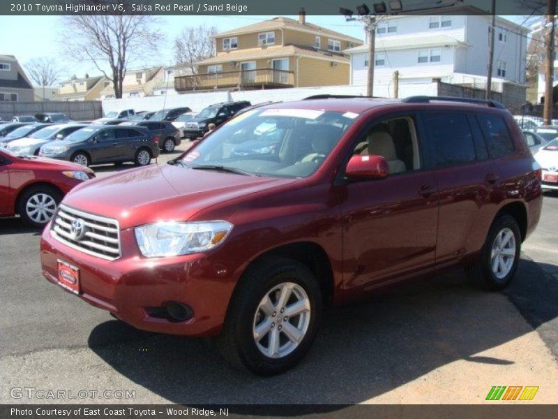 Salsa Red Pearl / Sand Beige 2010 Toyota Highlander V6