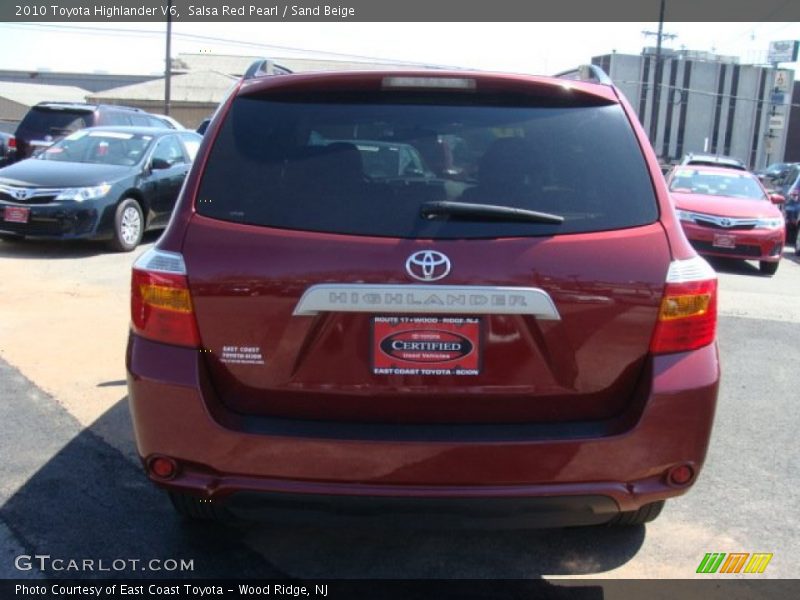 Salsa Red Pearl / Sand Beige 2010 Toyota Highlander V6