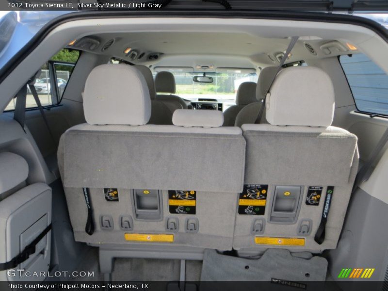 Silver Sky Metallic / Light Gray 2012 Toyota Sienna LE