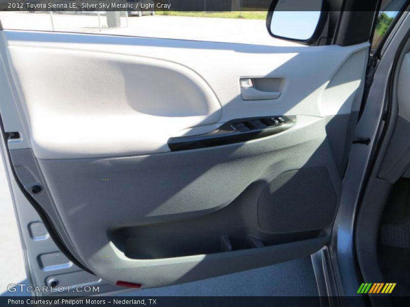 Silver Sky Metallic / Light Gray 2012 Toyota Sienna LE