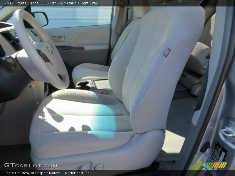 Silver Sky Metallic / Light Gray 2012 Toyota Sienna LE