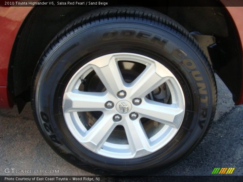 Salsa Red Pearl / Sand Beige 2010 Toyota Highlander V6