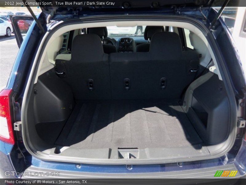 True Blue Pearl / Dark Slate Gray 2012 Jeep Compass Sport
