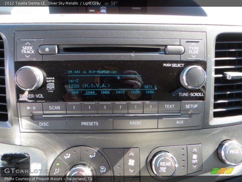 Silver Sky Metallic / Light Gray 2012 Toyota Sienna LE