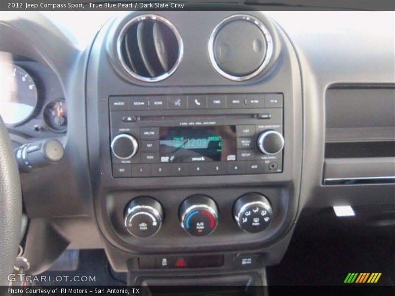 True Blue Pearl / Dark Slate Gray 2012 Jeep Compass Sport