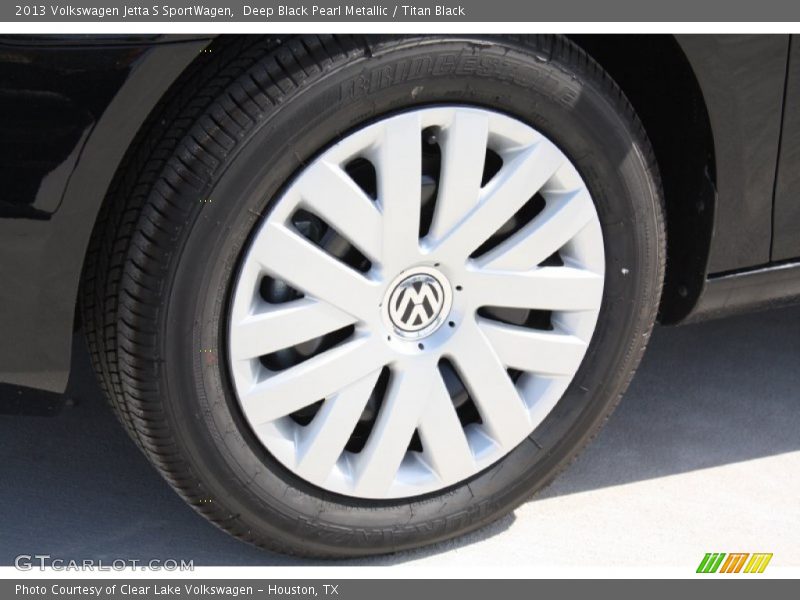Deep Black Pearl Metallic / Titan Black 2013 Volkswagen Jetta S SportWagen