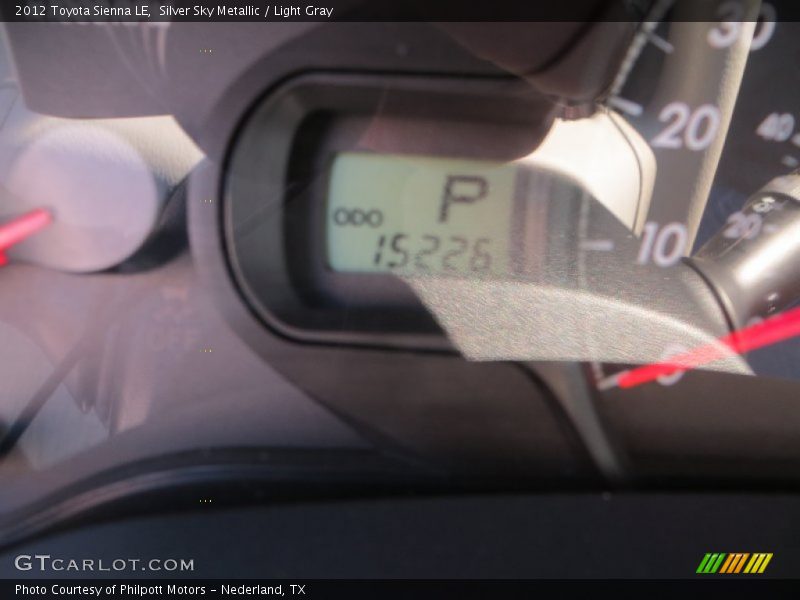 Silver Sky Metallic / Light Gray 2012 Toyota Sienna LE