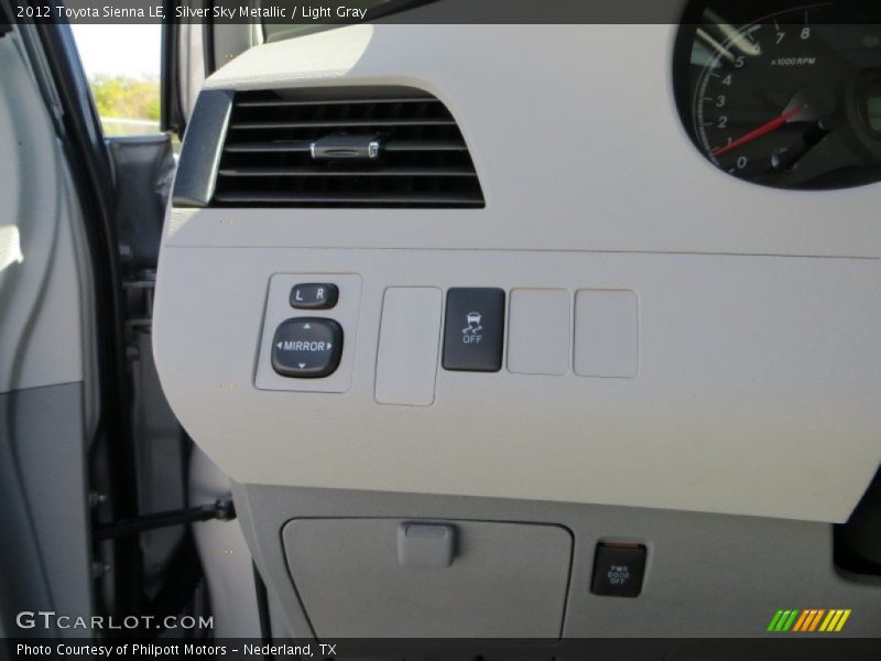 Silver Sky Metallic / Light Gray 2012 Toyota Sienna LE