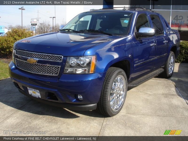 Blue Topaz Metallic / Ebony 2013 Chevrolet Avalanche LTZ 4x4