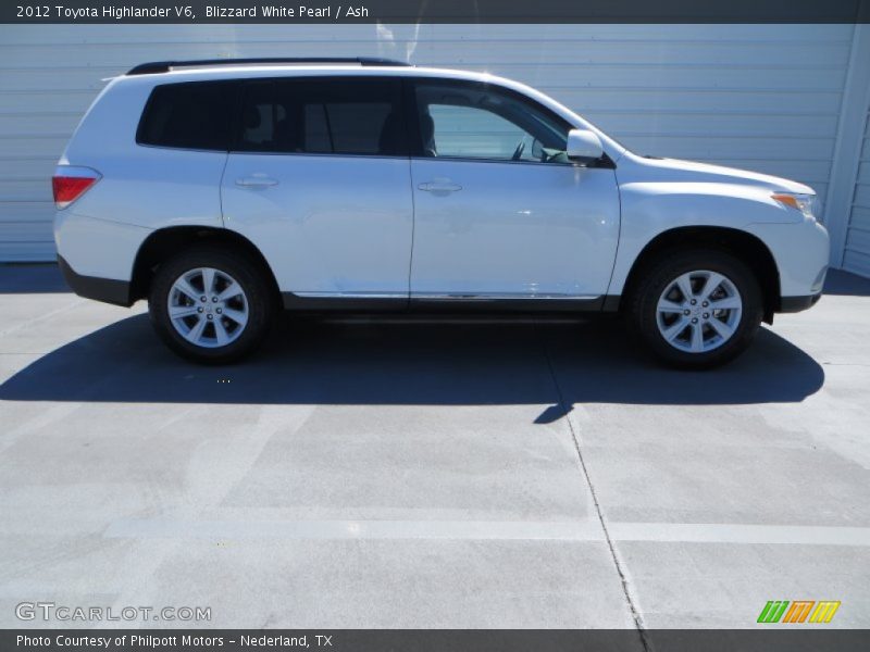 Blizzard White Pearl / Ash 2012 Toyota Highlander V6