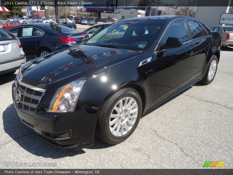 Black Raven / Ebony 2011 Cadillac CTS 3.0 Sedan