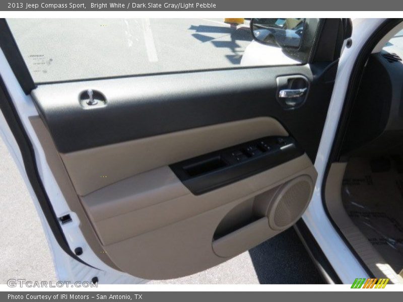Bright White / Dark Slate Gray/Light Pebble 2013 Jeep Compass Sport