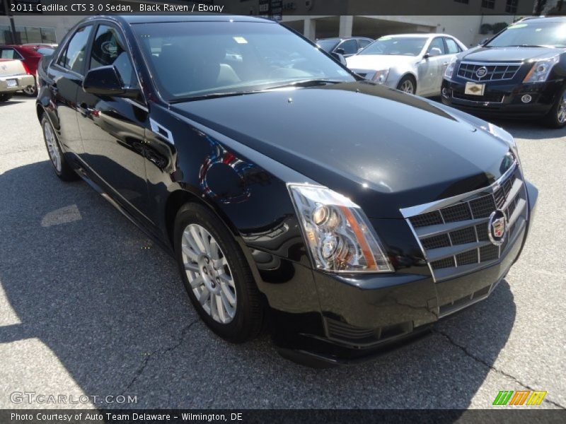 Black Raven / Ebony 2011 Cadillac CTS 3.0 Sedan