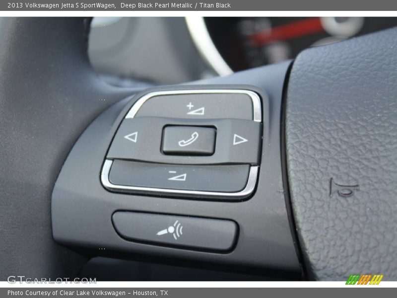 Deep Black Pearl Metallic / Titan Black 2013 Volkswagen Jetta S SportWagen