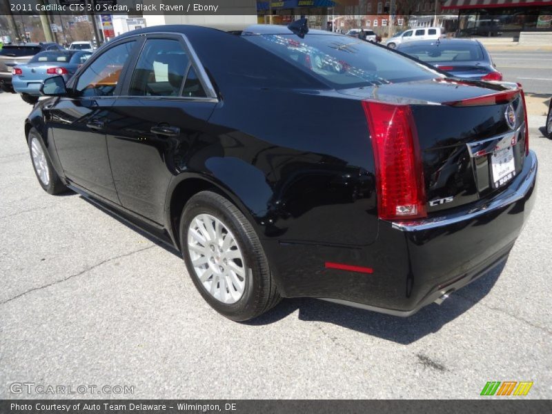 Black Raven / Ebony 2011 Cadillac CTS 3.0 Sedan