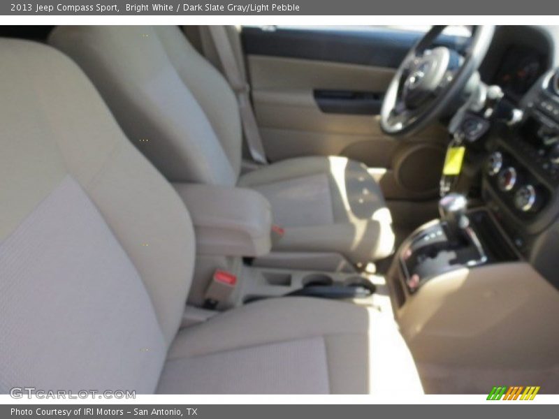Bright White / Dark Slate Gray/Light Pebble 2013 Jeep Compass Sport