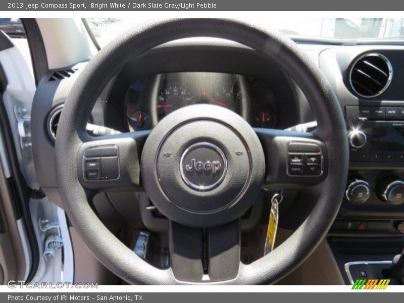 Bright White / Dark Slate Gray/Light Pebble 2013 Jeep Compass Sport