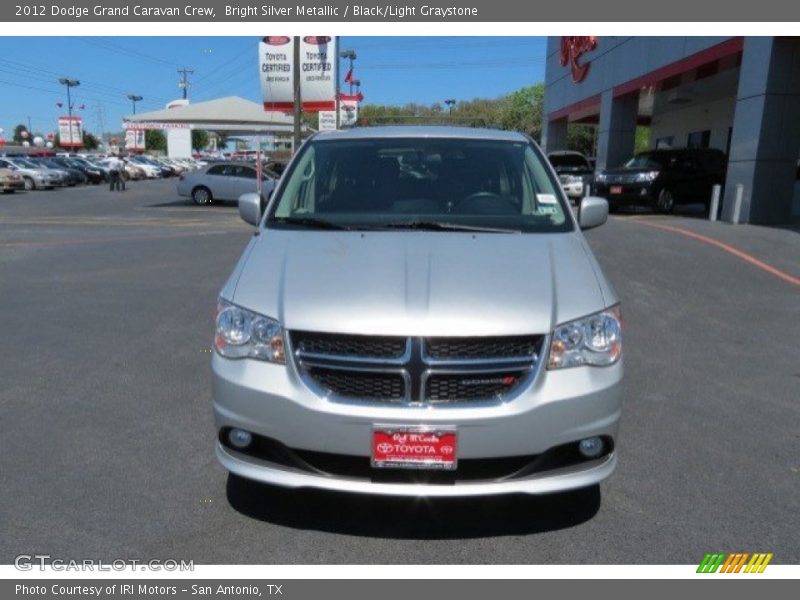 Bright Silver Metallic / Black/Light Graystone 2012 Dodge Grand Caravan Crew