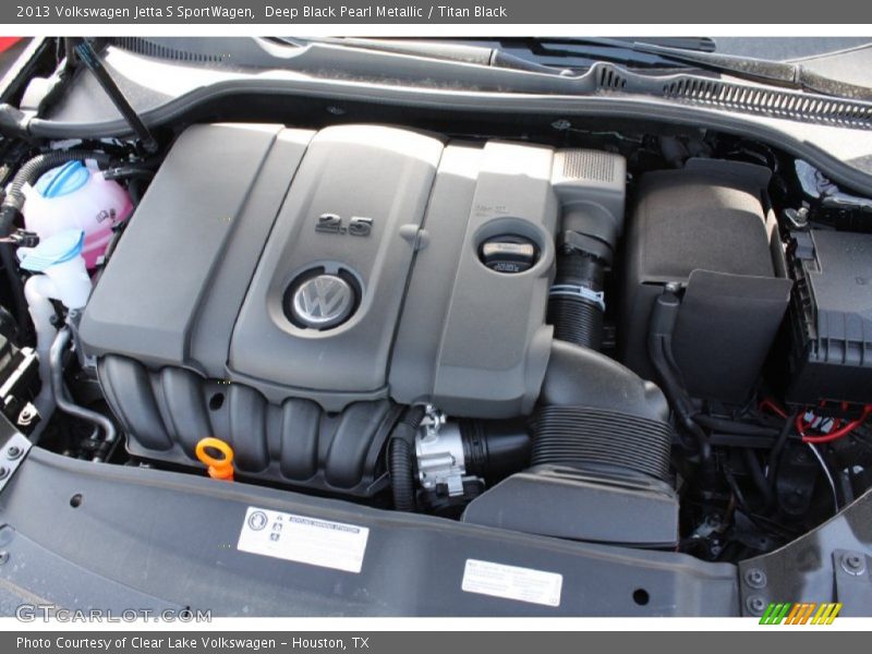Deep Black Pearl Metallic / Titan Black 2013 Volkswagen Jetta S SportWagen