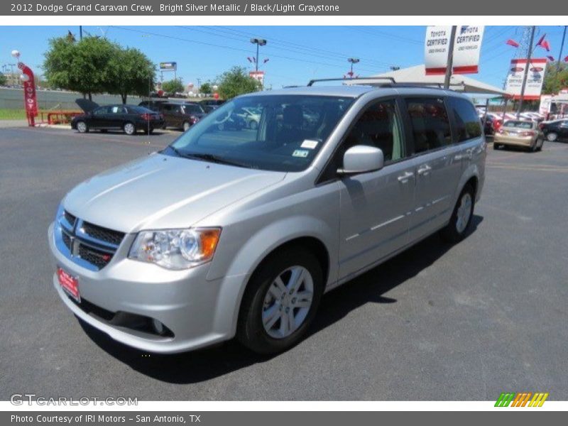 Bright Silver Metallic / Black/Light Graystone 2012 Dodge Grand Caravan Crew