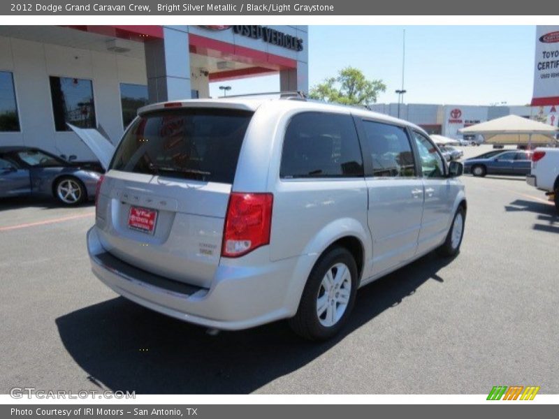 Bright Silver Metallic / Black/Light Graystone 2012 Dodge Grand Caravan Crew