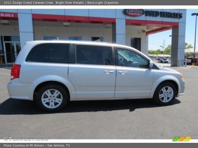 Bright Silver Metallic / Black/Light Graystone 2012 Dodge Grand Caravan Crew
