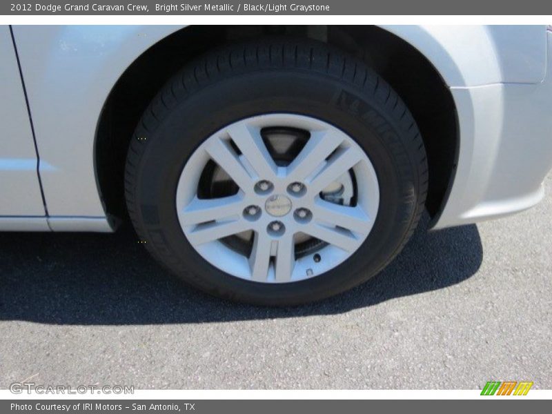 Bright Silver Metallic / Black/Light Graystone 2012 Dodge Grand Caravan Crew