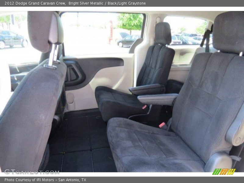 Bright Silver Metallic / Black/Light Graystone 2012 Dodge Grand Caravan Crew