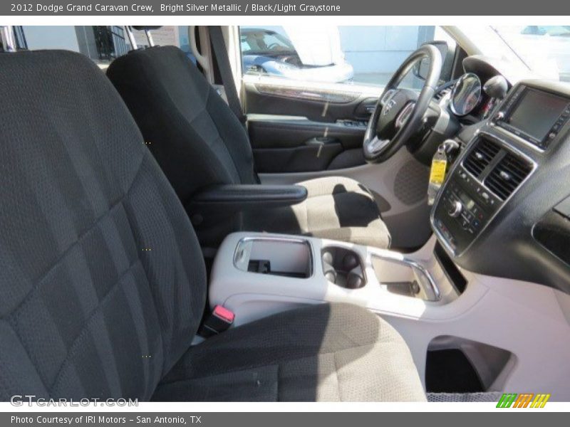 Bright Silver Metallic / Black/Light Graystone 2012 Dodge Grand Caravan Crew