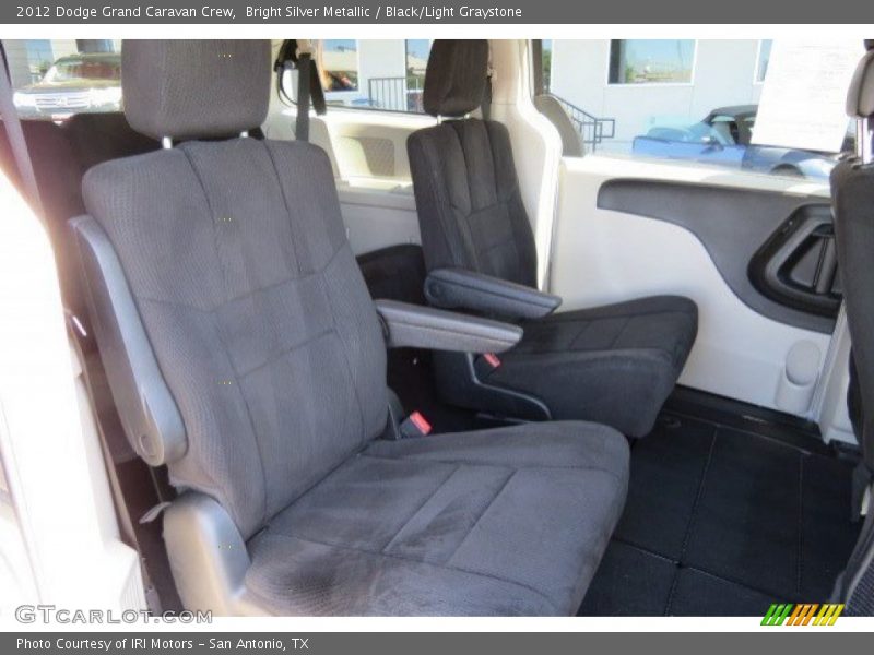 Bright Silver Metallic / Black/Light Graystone 2012 Dodge Grand Caravan Crew