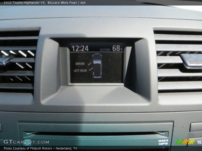 Blizzard White Pearl / Ash 2012 Toyota Highlander V6