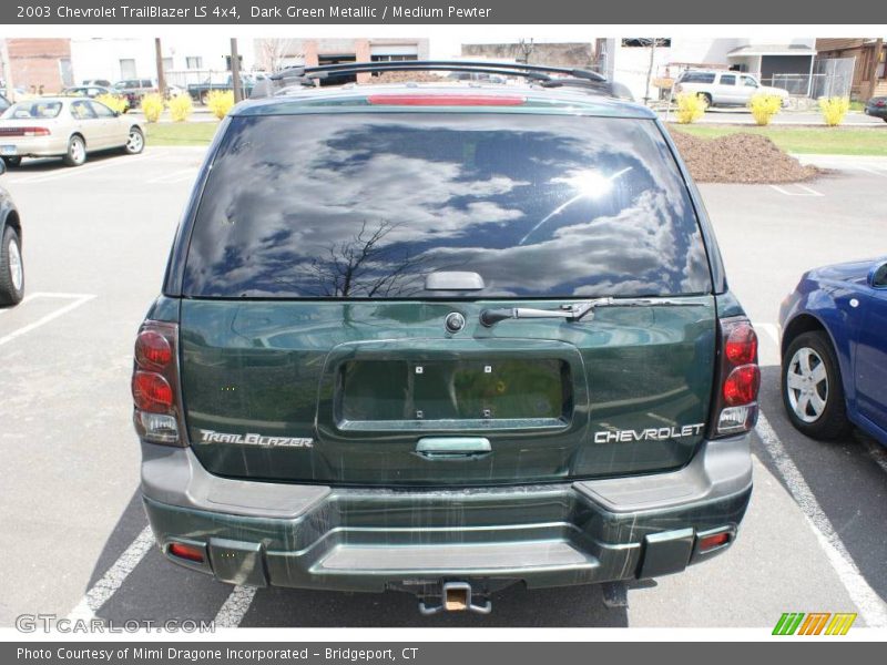 Dark Green Metallic / Medium Pewter 2003 Chevrolet TrailBlazer LS 4x4