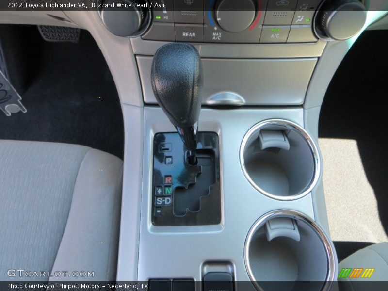 Blizzard White Pearl / Ash 2012 Toyota Highlander V6
