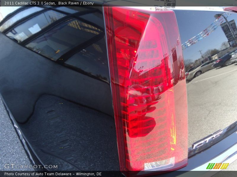 Black Raven / Ebony 2011 Cadillac CTS 3.0 Sedan