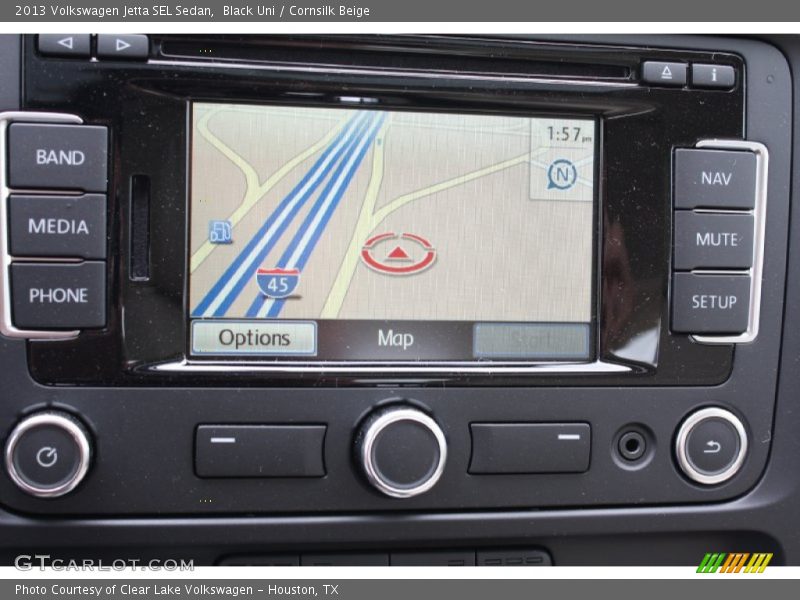 Black Uni / Cornsilk Beige 2013 Volkswagen Jetta SEL Sedan