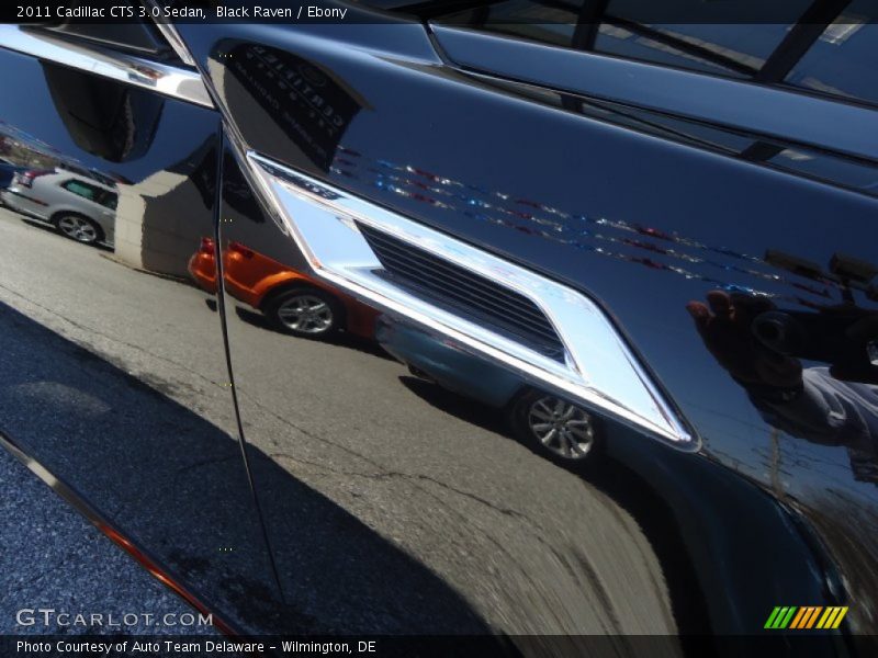 Black Raven / Ebony 2011 Cadillac CTS 3.0 Sedan