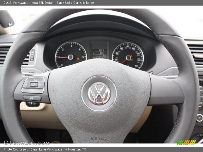 Black Uni / Cornsilk Beige 2013 Volkswagen Jetta SEL Sedan