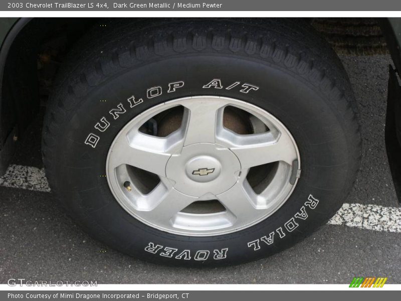Dark Green Metallic / Medium Pewter 2003 Chevrolet TrailBlazer LS 4x4