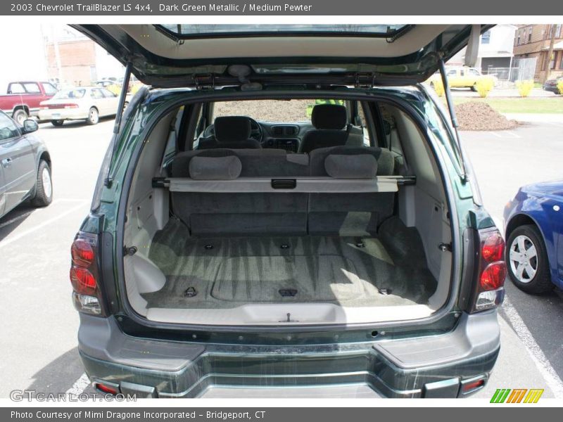 Dark Green Metallic / Medium Pewter 2003 Chevrolet TrailBlazer LS 4x4