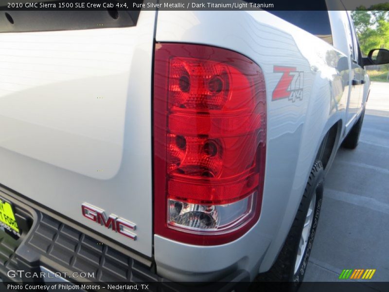 Pure Silver Metallic / Dark Titanium/Light Titanium 2010 GMC Sierra 1500 SLE Crew Cab 4x4