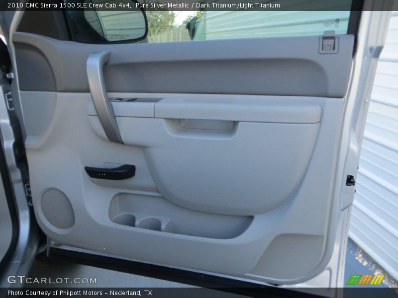 Pure Silver Metallic / Dark Titanium/Light Titanium 2010 GMC Sierra 1500 SLE Crew Cab 4x4