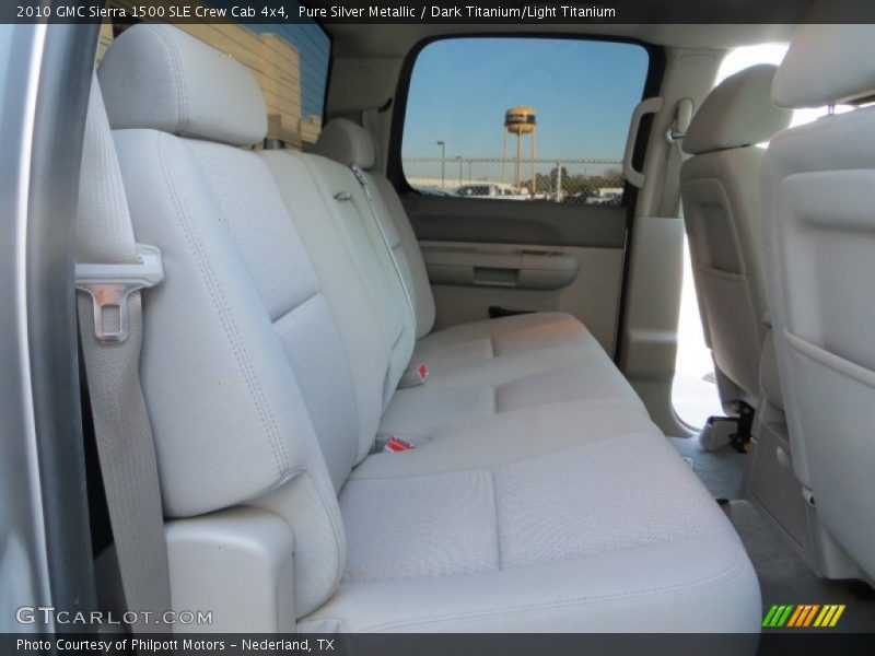 Pure Silver Metallic / Dark Titanium/Light Titanium 2010 GMC Sierra 1500 SLE Crew Cab 4x4