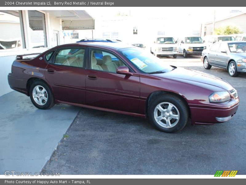 Berry Red Metallic / Neutral Beige 2004 Chevrolet Impala LS