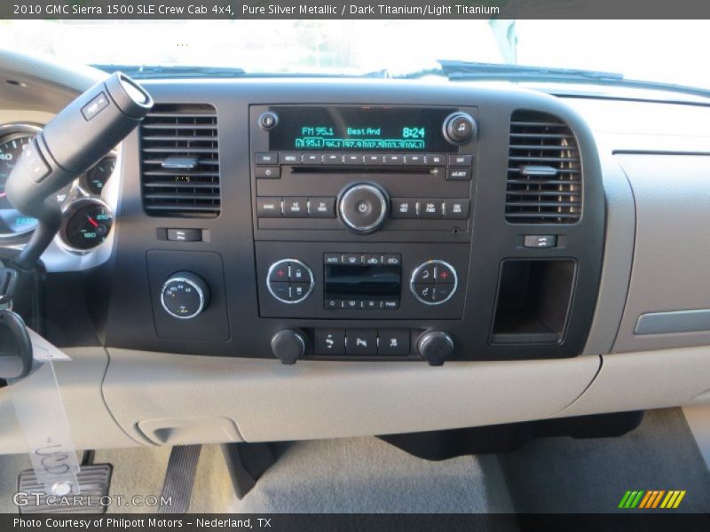 Pure Silver Metallic / Dark Titanium/Light Titanium 2010 GMC Sierra 1500 SLE Crew Cab 4x4