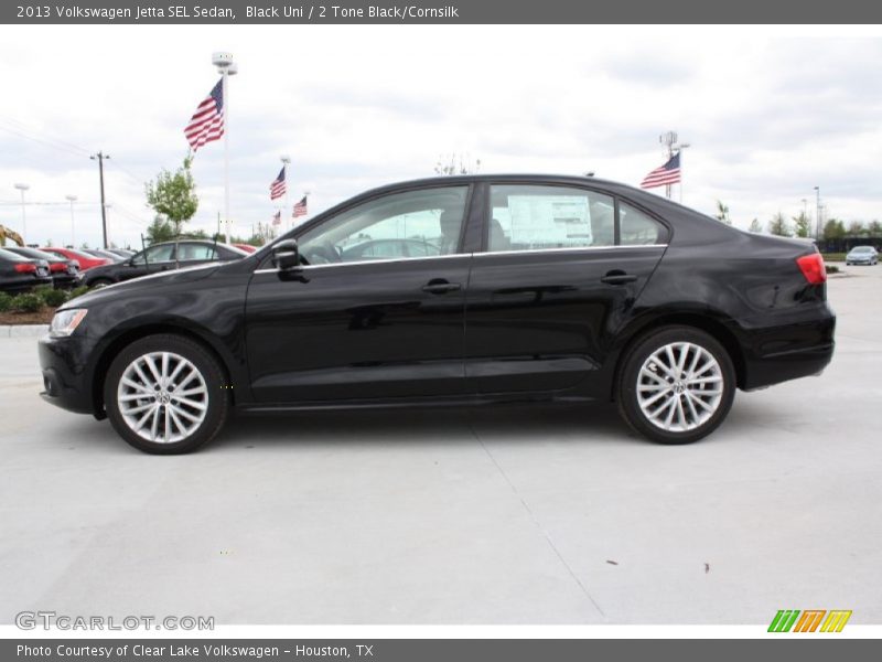 Black Uni / 2 Tone Black/Cornsilk 2013 Volkswagen Jetta SEL Sedan