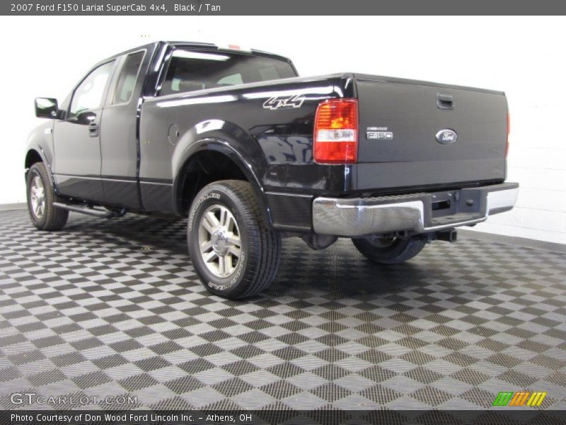 Black / Tan 2007 Ford F150 Lariat SuperCab 4x4