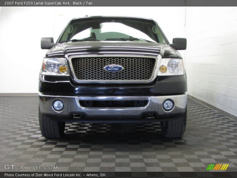 Black / Tan 2007 Ford F150 Lariat SuperCab 4x4