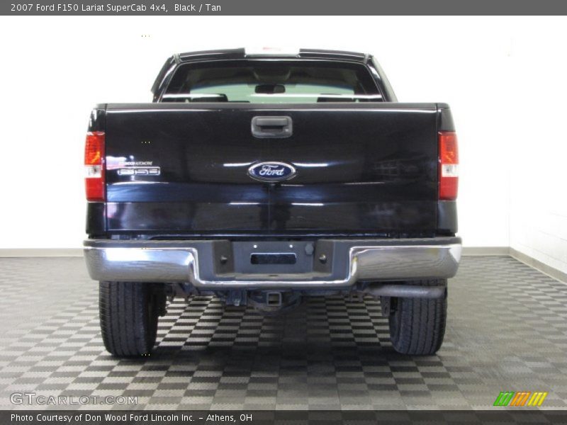 Black / Tan 2007 Ford F150 Lariat SuperCab 4x4